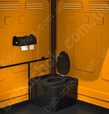 Туалетна кабіна Armal AXS Bright Orange вигляд всередені