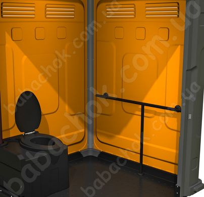 Туалетна кабіна Armal AXS Bright Orange вигляд всередені