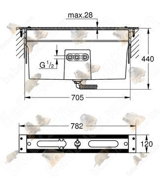 Вбудований Механізм Grohe (29037002)