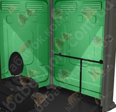 Туалетна кабіна Armal AXS Green вигляд всередені