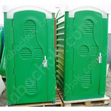 Дві Туалетні Кабіни Укрхімпласт Торф'яна Зелена на складі виробника