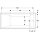 Ванна Geberit Selnova Square 170x75 (554.385.01.1)