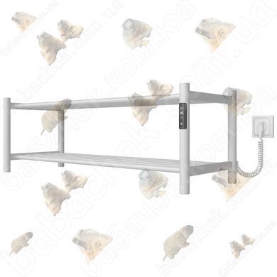 Полка-сушилка для обуви Deffi Tiffany П2 350x1000, Правое подключение, Белый
