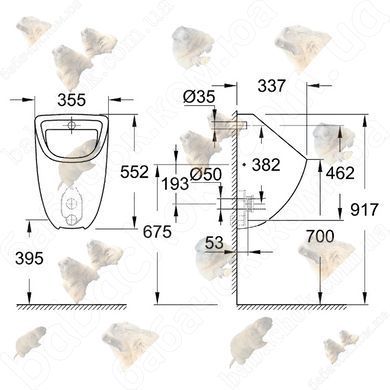 Пісуар Grohe Bau Ceramic (39438000)