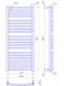 Рушникосушарка Mario Фенікс 1150x482/450 (1.2.1102.03.P)