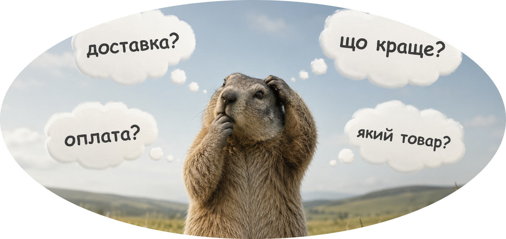 москот-бабачок банер допомога при виборі товару